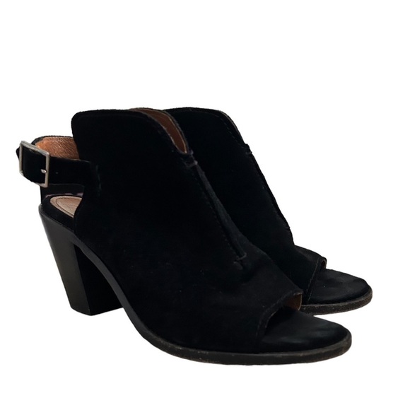 Frye Black Courtney Suede Slingback Mule Size 8 - Picture 2 of 6